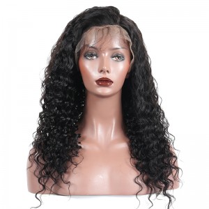 13x6 Deep Part Brazilian Loose Curly Lace Front Human Hair Wigs With Baby Hair Pre Plucked 150% Density Lace Front Wig 