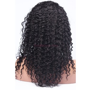 250% Density Brazilian Virgin Hair Kinky Curly Lace Front Human Hair Wigs