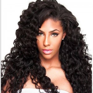 250% Density Wig Pre-Plucked Deep Wave Brazilian Lace Wigs with Baby Hair for Black Women Natural Hair Line