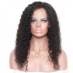 Lace Front Ponytail Wigs Deep Curly with Baby Hair Pre-Plucked Natural Hair Line 150% Density wigs