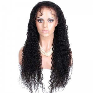 Natural Color 100% Brazilian Virgin Human Hair Brazilian Curly Full Lace Wigs