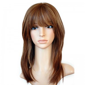 Pure Color Silky Straight European Virgin Hair Silk Top Full Lace Wigs Jewish wigs