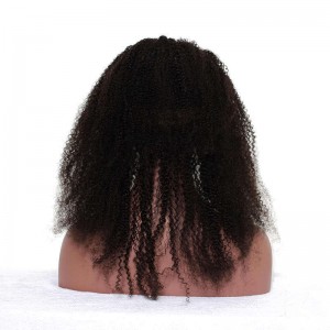 360 Frontal With Cap Closure Afro Kinky Curly No Tangle No Shedding 360 Lace Band Frontal Closure