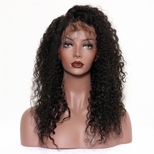 250% Density Full Lace Human Hair Wigs Brazilian Virgin Hair Kinky Curly Full Lace Wigs 24inch