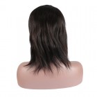 Silky Straight130% Density Lace Front Human Hair Wigs Brazilian Virgin Hair With Baby Hair Natural Color 