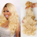 Platinum Blonde Virgin Hair #613 Color  Body Wave Brazilian Virgin Human Hair Weave 3pcs Bundle