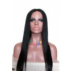 Natural Color Indian Remy Human Hair Wigs(#1 #1B #2 #4) Silk Straight Silk Top Lace Wigs