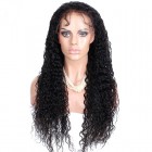Natural Color 100% Brazilian Virgin Human Hair Brazilian Curly Full Lace Wigs