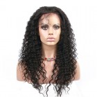 Natural Color Unprocessed Brazilian Virgin 100% Human Hair Deep Curly Full Lace Wigs