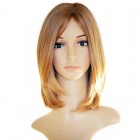 Honey Brown Color Silky Straight European Virgin Hair Silk Top Full Lace Jewish Wigs