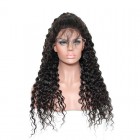 250% Density Full Lace Wigs Peruvian Virgin Hair Loose Curly Lace Front Human Hair Wigs Natural Hair Line