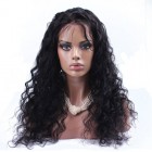 Color 1B Loose Wave Lace Front Wig Brazilian Virgin Human Hair Lace Front Wig 
