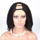 U Part Human Hair Wigs Brazilian Kinky Curly Wig 130% Density Honey Beauty Hair Products 