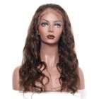 Lace Human Hair Wigs Pre-Plucked Natural Hair Line Body Wave 250% Density Wig with Baby Hair  #4 color