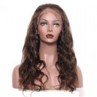 Lace Human Hair Wigs Pre-Plucked Natural Hair Line Body Wave 250% Density Wig with Baby Hair  #4 color
