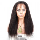13x6 Part Brazilian Kinky Straight Lace Front Human Hair Wigs With Baby Hair Pre Plucked 150% Density Lace Front Wig 