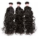 Natural Color Water Wet Wave Brazilian Virgin Human Hair Weave 3pcs Bundles