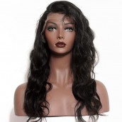 Natural Color Malaysian Virgin Human Hair Wig Body Wave Lace Front Wigs