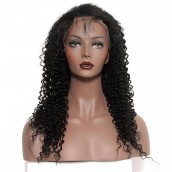 Natural Color High Quality 100% Brazilian Virgin Human Hair Wig Kinky Curly Lace Front Wigs