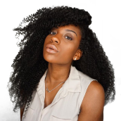 Natural Color Kinky Curly Full Lace Wigs Unprocessed Brazilian Virgin Human Hair