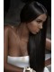 Color #2 Dark Brown Silky Straight Indian Remy Human Hair Full Lace Wigs