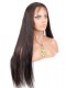 Color #2 Dark Brown Silky Straight Indian Remy Human Hair Full Lace Wigs