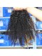 Brazilian Virgin Hair Afro Kinky Curly Free Part Lace Closure 4x4inches Natural Color