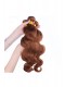 Color #30 Medium Brown Body Wave Peruvian Virgin Hair Weaves 3pcs Buddles