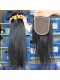 Indian Virgin Hair Silky Straight Free Part Lace Closure with 3pcs Weaves