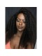 Kinky Curly Full Lace Human Hair Wigs Mongolian Virgin Hair Natural Color