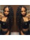 Natural Color High Quality 100% Brazilian Virgin Human Hair Wig Deep Wave Lace Front Wigs