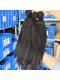 Kinky Straight Brazilian Virgin Human Hair Extensions Weave Natural Color 3 Bundles