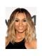 Ciara Inspired Ombre Blonde Color Wavy Short Bob Lace Front Human Hair Wigs