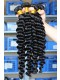 Deep Wave Unprocessed Mongolian Virgin Human Hair Weave 3 Bundles Natural Color 