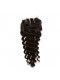 Indian Remy Human Hair Deep Wave Free Part Lace Closure with 3pcs Weaves Weft 