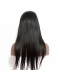 Silk Straight Peruvian Virgin Human Hair Glueless Full Lace Wigs Natural Color