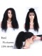 Natural Color Unprocessed Peruvian Virgin 100% Human Hair Kinky Curly Full Lace Wigs