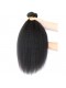 Brazilian Virgin Hair with Closure Kinky Straight 3 Bundles with 1 closure Natural Color