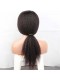 Natural Color Kinky Straight Peruvian Virgin Human Hair Full Lace Wigs