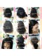 12 inch Natural Color Natural Wave Middle Part Bob Human Hair Lace Front Wig