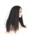 Natural Color Kinky Straight Peruvian Virgin Human Hair Full Lace Wigs