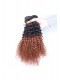 Ombre Hair Weave Color 1b/#30 Kinky Curly Virgin Human Hair 3 Bundles