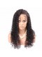 Kinky Curly Full Lace Human Hair Wigs Mongolian Virgin Hair Natural Color