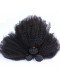 Indian Remy Hair Afro Kinky Curly Three Part Lace Closure with 3pcs Weaves