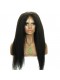 Kinky Straight Full Lace Human Hair Wigs Mongolian Virgin Hair Natural Color