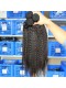 Kinky Straight Brazilian Virgin Human Hair Extensions Weave Natural Color 3 Bundles