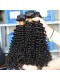 European Virgin Human Hair Kinky Curly Hair Weave Natural Color 3 Bundles