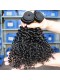 Natural Color Mongolian Kinky Curly Virgin Human Hair Weaves 3 Bundles