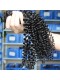 Indian Virgin Human Hair Extensions Kinky Curly 4 Bundles Natural Color