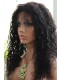 Color #1 Jet Black Water Wave Indian Remy Human Hair Full Lace Wigs